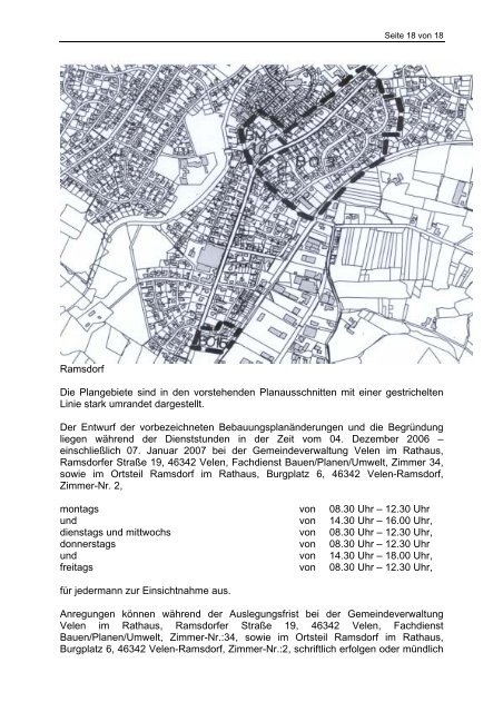 AMTSBLATT für die Gemeinde Velen