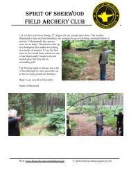 Spirit of Sherwood Archery Club