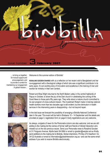 Welcome to this summer edition of Binbilla ... - Global Interaction