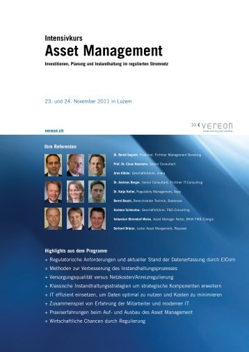 Intensivkurs Asset Management - Vereon AG