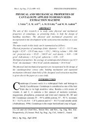 Full Text - Misr Journal Of Agricultural Engineering (MJAE)