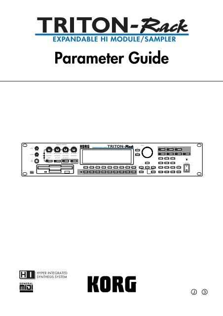 TRITON Rack Parameter Guide - Korg
