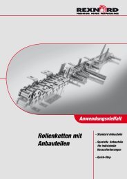 Rollenketten mit Anbauteilen - Rexnord