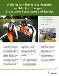 Research and Monitor Changes to Great Lakes Ecosystems and ...