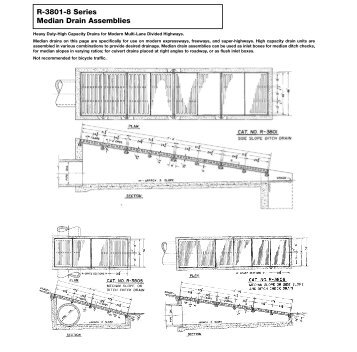 R-3801-8 Series Median Drain Assemblies - Pacific Marine ...