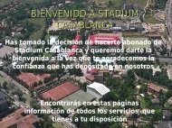 Servicios - Stadium Casablanca