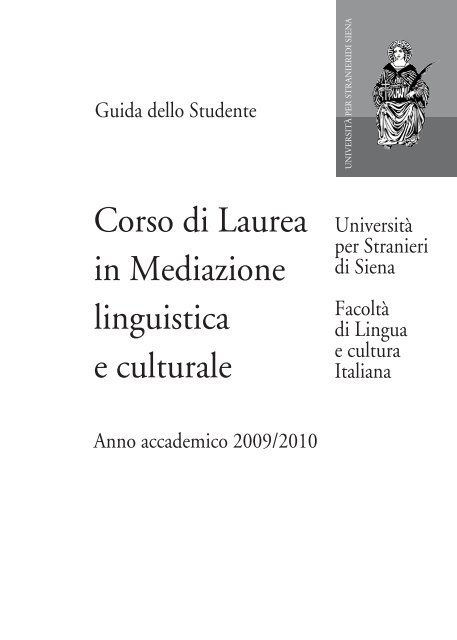 Corso di Laurea in Mediazione linguistica e culturale