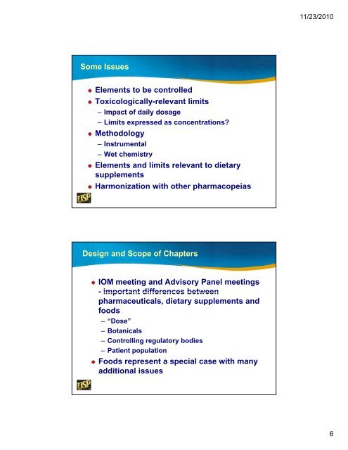 Day 1 - US Pharmacopeial Convention