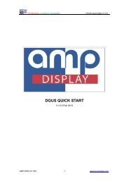 DGUS QUICK START - Amp Displays