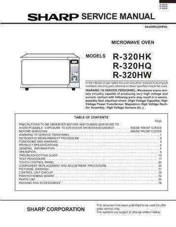 r-320hk r-320hq r-320hw service manual - diagramas.diagram...