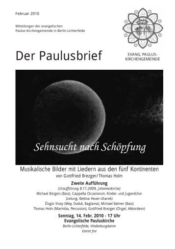 Der Paulusbrief - Evangelische Paulus-Kirchengemeinde Berlin ...