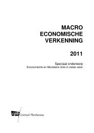 MACRO ECONOMISCHE VERKENNING 2011 - Centraal Planbureau