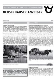 Ochsenhauser anzeiger - Stadt Ochsenhausen