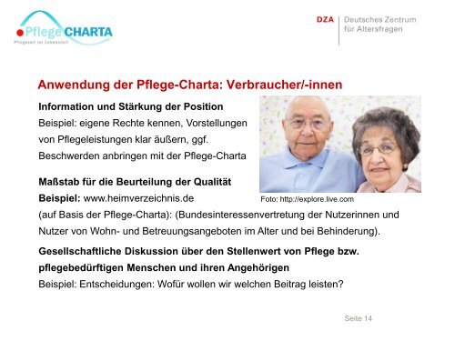 Die Pflege-Charta Praxisanwendungen in europäischer Perspektive