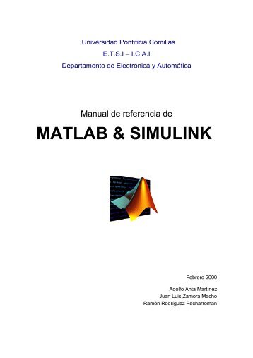 MATLAB & SIMULINK - Universidad Pontificia Comillas