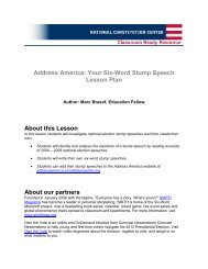 Address America: Your Six-Word Stump Speech Lesson Plan About ...