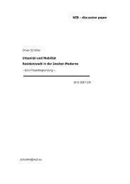 Discussion Paper SP III 2007-104 - Fachgebiet Integrierte ...