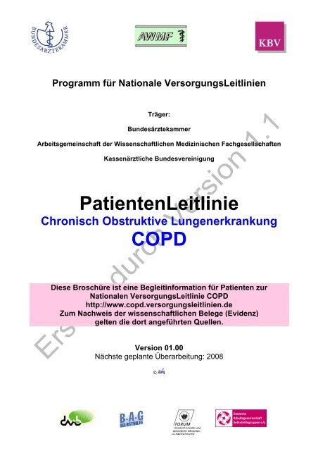 PatientenLeitlinie COPD - Versorgungsleitlinien.de