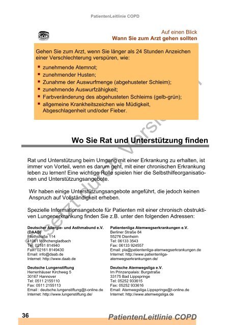 PatientenLeitlinie COPD - Versorgungsleitlinien.de