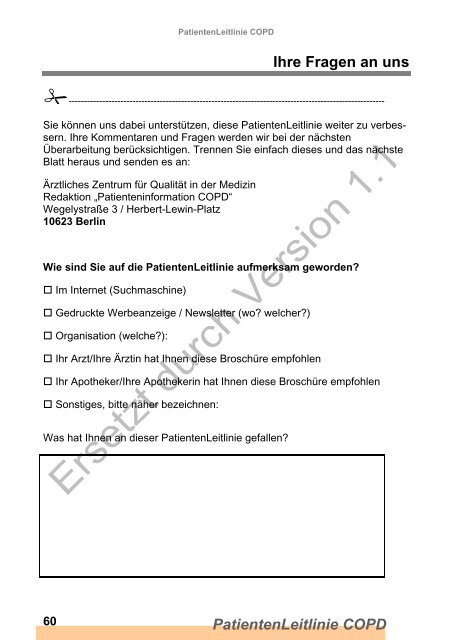 PatientenLeitlinie COPD - Versorgungsleitlinien.de