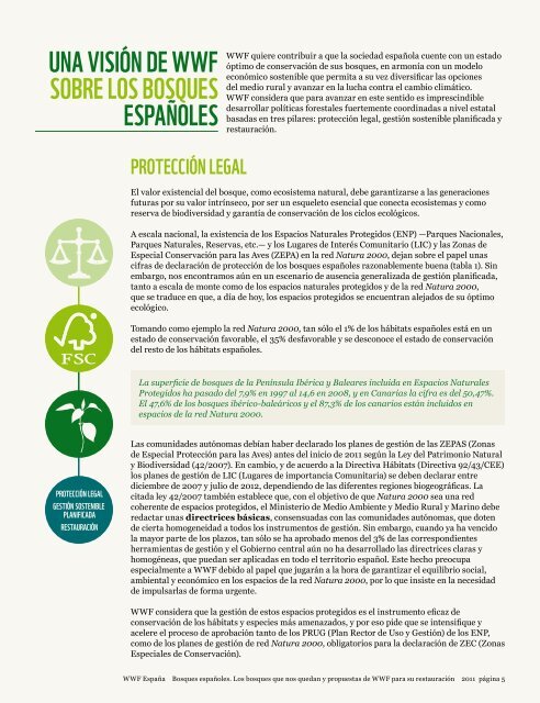 Los bosques que nos quedan y propuestas de WWF para su ...