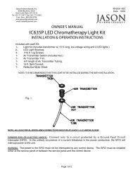 IC635P LED Chromatherapy Light Kit - Jason International