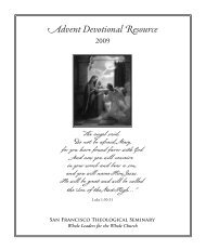 Advent Devotional Resource - San Francisco Theological Seminary