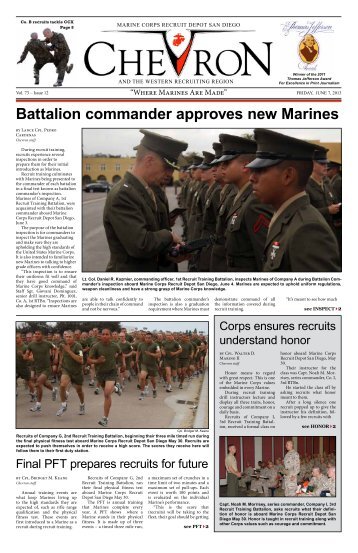 Battalion commander approves new Marines - Marine Corps Recruit ...