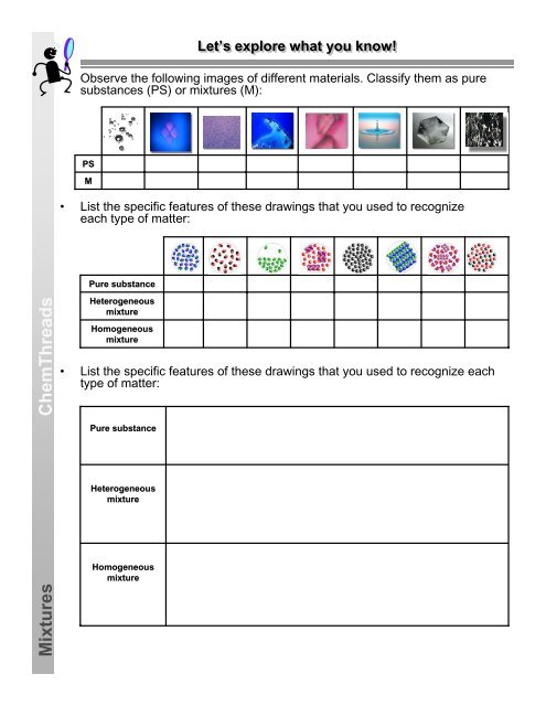 37 Matter Substances Vs Mixtures Worksheet - Worksheet Source 2021