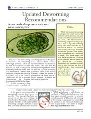 Updated deworming recommendations-Justified - Kansas State ...