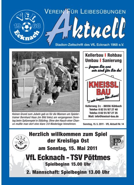 VfLAktuell_14_10/11 - VfL Ecknach
