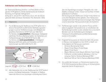 Fahrkarten und Tarifbestimmungen - Stadtwerke Bamberg