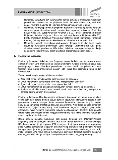 ebook BB Pelatihan Askot Fasilitator Ekonomi - P2KP