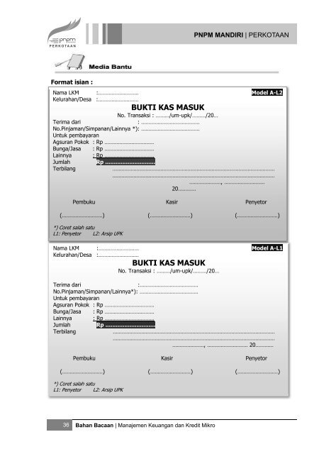 ebook BB Pelatihan Askot Fasilitator Ekonomi - P2KP