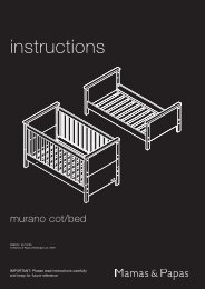 mamas and papas mpx travel system instruction manual