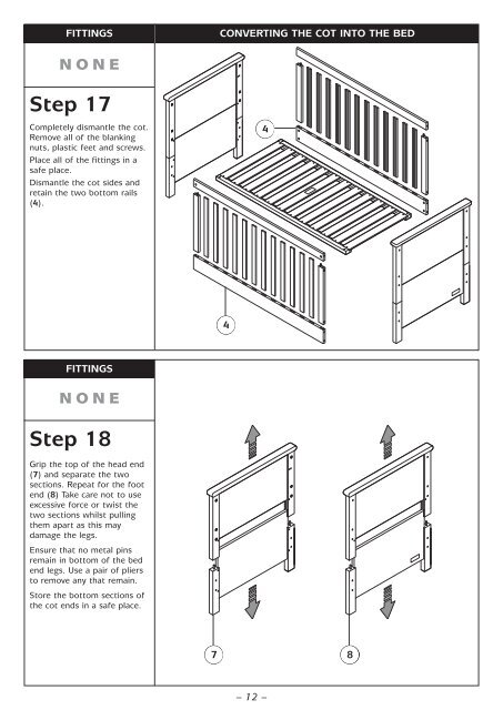 Murano Cot-Bed instructions - Mamas & Papas