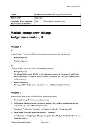 Aufgabensammlung II - LÃ¶sungen - BWL-Online