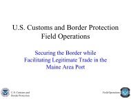 U.S. Customs and Border Protection Field Operations