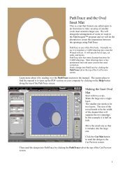 PathTrace and the Oval Inset Mat - Framers Corner