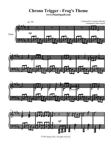 Chrono Trigger - Frog's Theme - Piano Squall