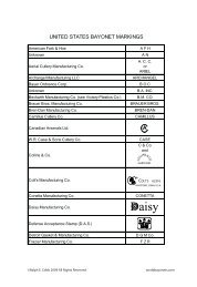 U.S. Bayonet Markings Page