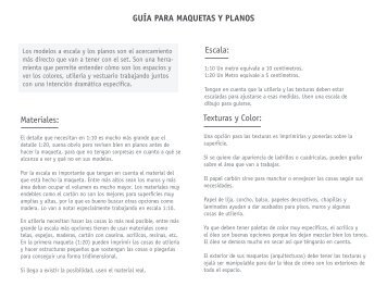 GUÃA PARA MAQUETAS Y PLANOS Escala: Texturas y ... - designblog