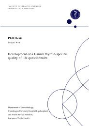 Development of a Danish thyroid-specific quality of life questionnaire