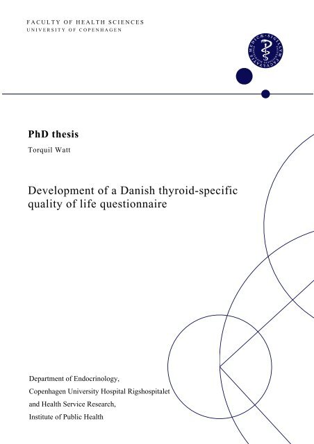 Development of a Danish thyroid-specific quality of life questionnaire