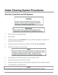 Intake Cleaning System Procedures - MotorVac