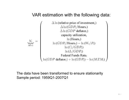 Vector Autoregressions