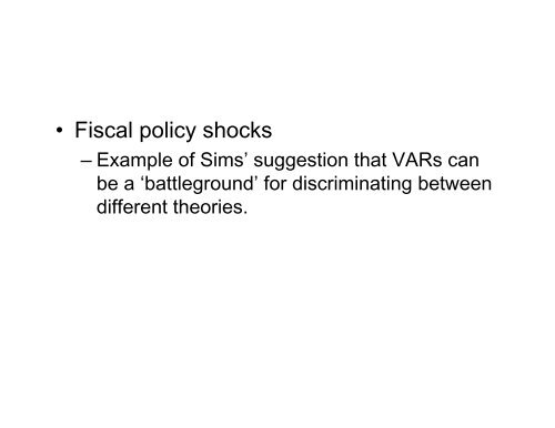 Vector Autoregressions