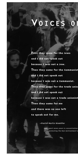 voices of the holocaust voices of the holocaust - Perfection Learning