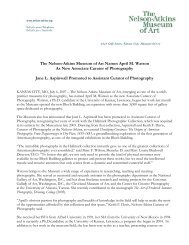 The Nelson-Atkins Museum of Art Names April M. Watson As New ...