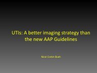 UTIs: A better imaging strategy than the new AAP Guidelines